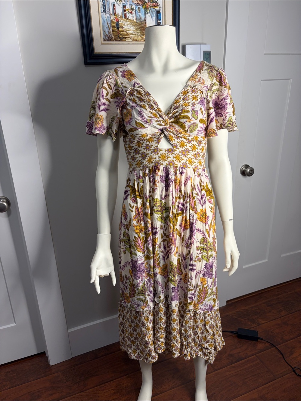 Angie midi boho dress size small